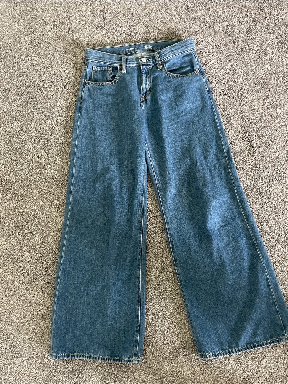 Kids Wide-Leg Denim Jeans in Blue